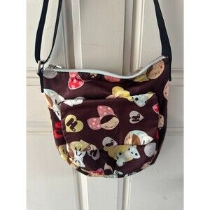 Vintage Y2K Harajuku Lovers x Gwen Stefani Animated Girls Nylon Crossbody Bag
